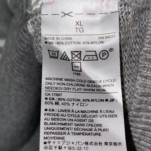 Banana Republic Wo Size XL Gray Fuchsia stripes  Knit Sweater EUC CLEAN - Picture 6 of 10